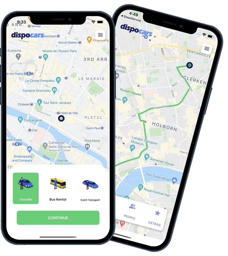 DispoCars mobile apps